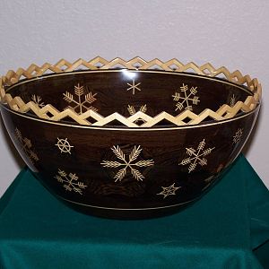 Snowflake Bowl side view