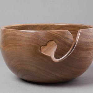 Walnut knitting Bowl