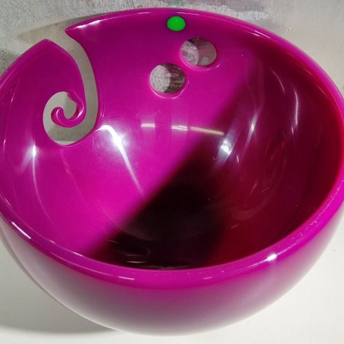 Purple Yarn Bowl inside view