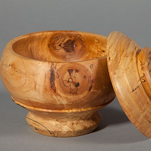 Spalted Birch Sugar Bowl