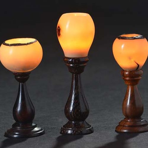 Tagua nut lamps