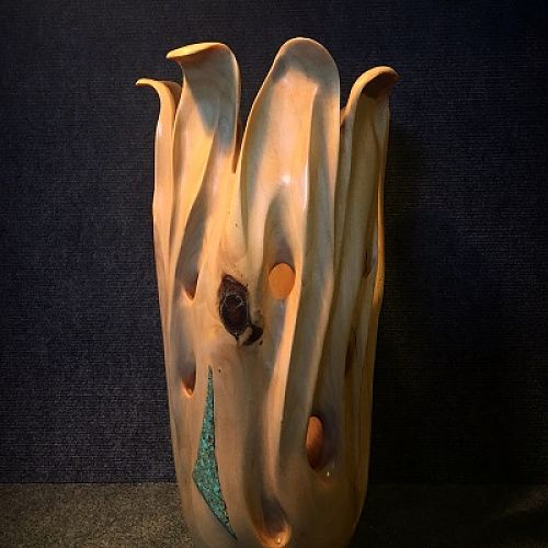 Carved Poplar Vase