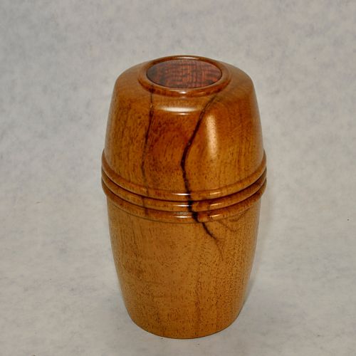 Maui Kiawe Box, with hand chased threads