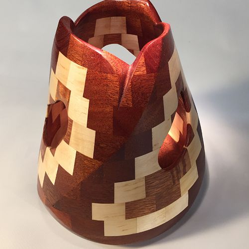 Twisted, Tapered, Segmented Vase