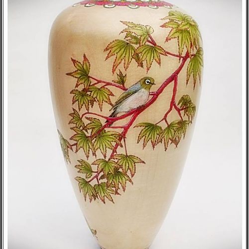 Decorated vase