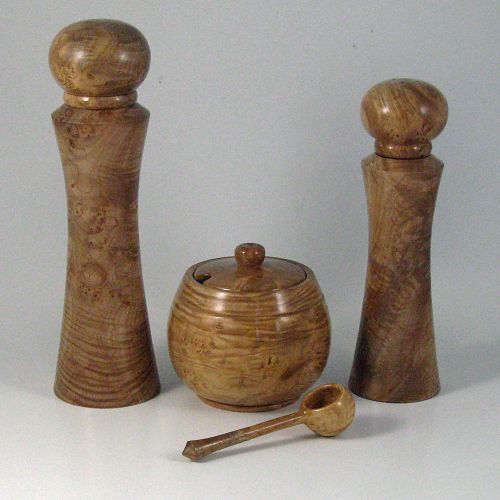 Myrtle Burl Serving Set