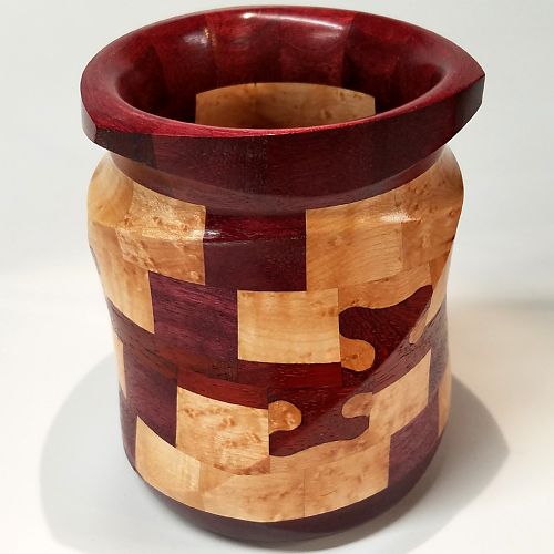 Twisted Segmented Dovetail Vase