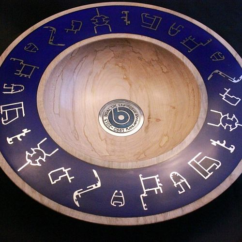 25th Anniversary Bowl - Sycamore Aluminium And Resin