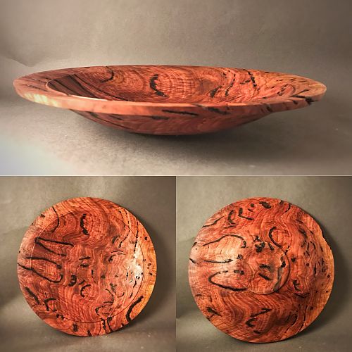 Salmon gum burl bowl