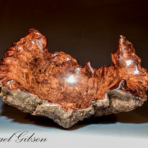 Rosewood Burl Bowl