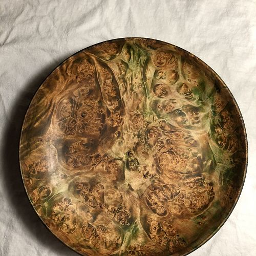 Maple burl bowl