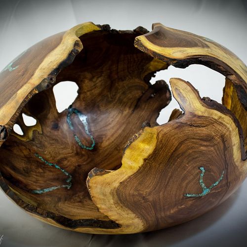 Mesquite Root Ball Vase 10"H x 11"D