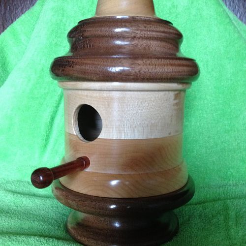 Maple and Walnut Birdhouse