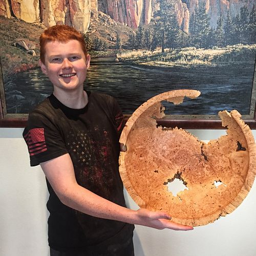 Big maple burl bowl