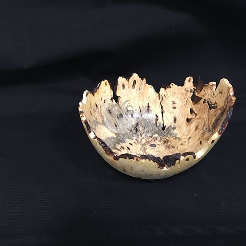 Buckeye burl bowl