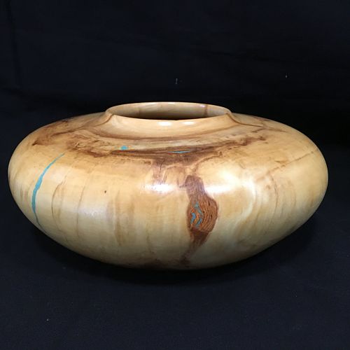 Spalted Aspen pot