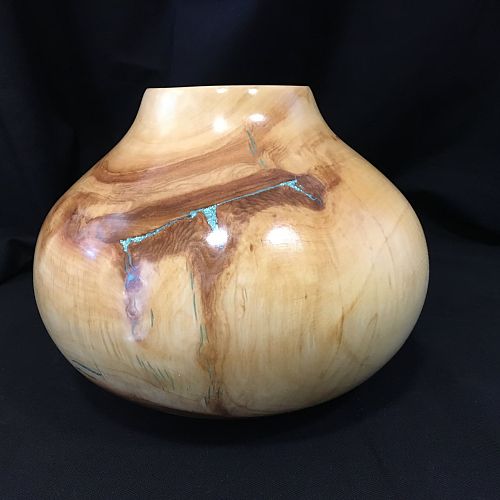 Spalted Aspen pot