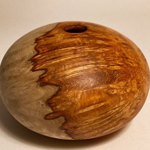 Amboyna burl hollow form