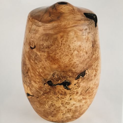 Red maple burl hollow form