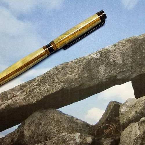 Box Elder/Zebrawood segmented pen