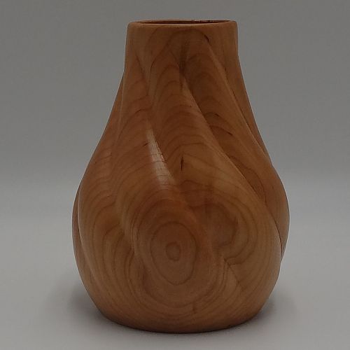 Carved Cherry Vase