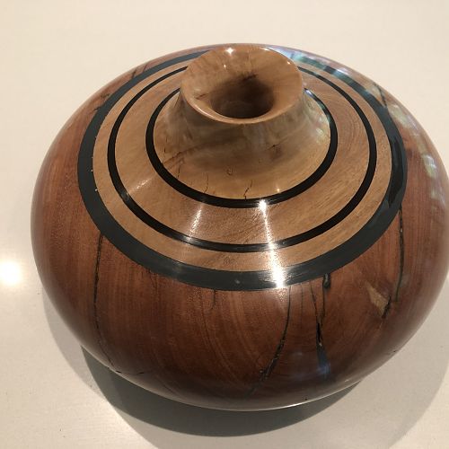 Hollow form 200mm x 140mm  - three Australian hardwoods