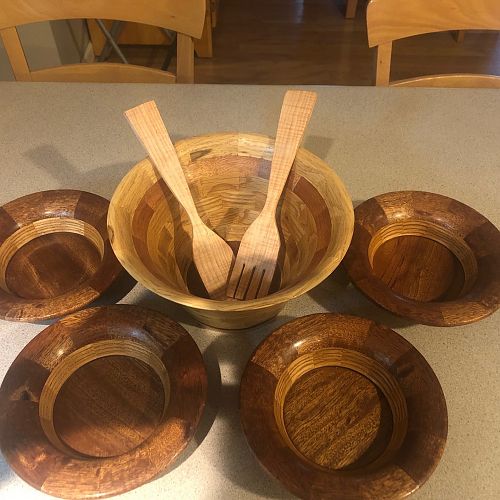 Segmented salad set