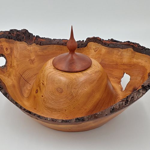 Cherry Burl combo Bowl & Hollow Form