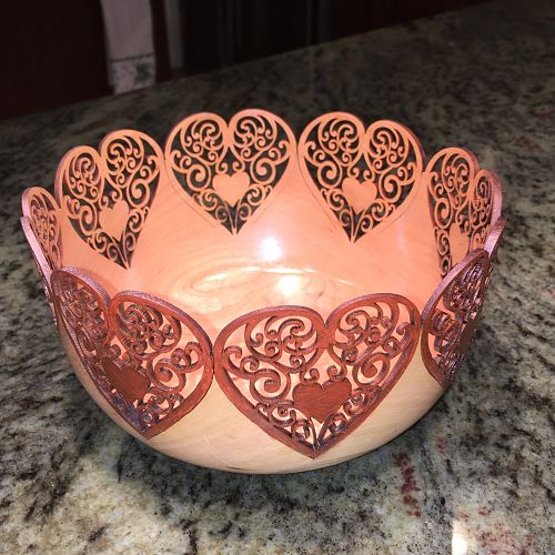 Valentine Heart Cherry Bowl