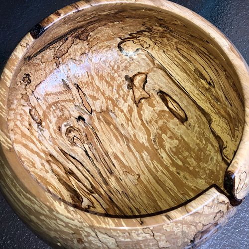 Another spalted maple vessel