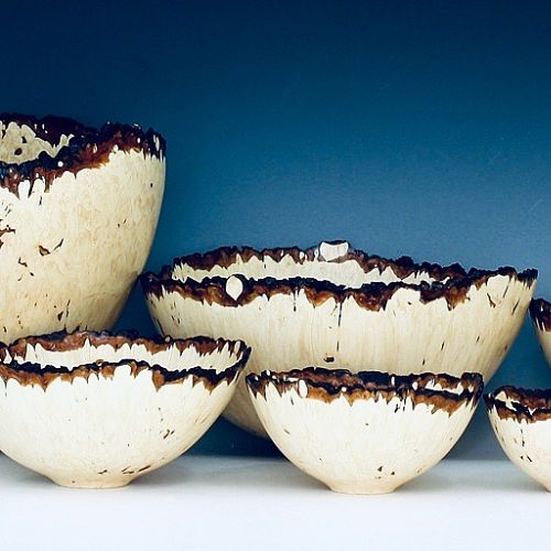 Big Leaf Burl Nested Set Of 7