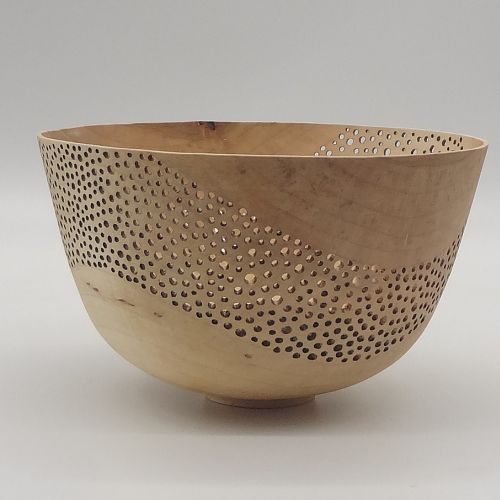 Soft Maple Pierced Bowl