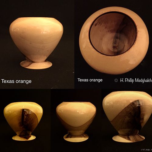 TExas Orange Vase