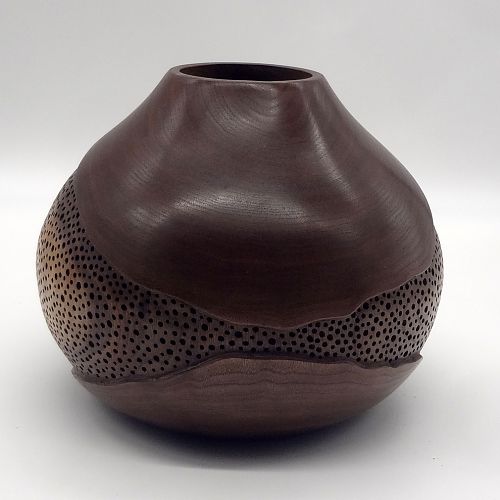 Walnut Vase