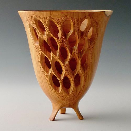 Footed Yew Vessel