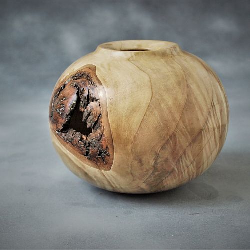 Maple burl hollow form