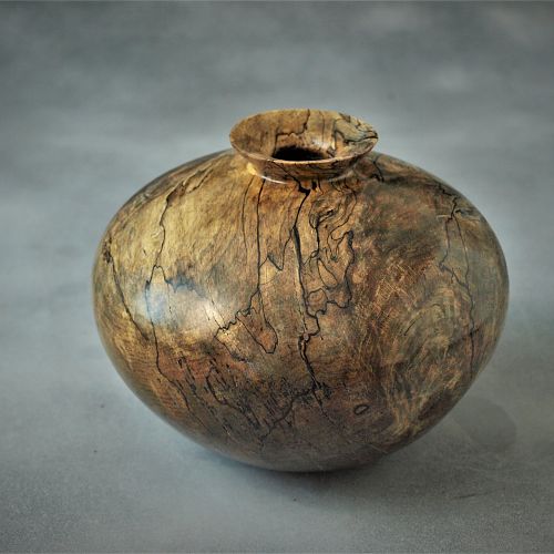 Spalted maple hollow form