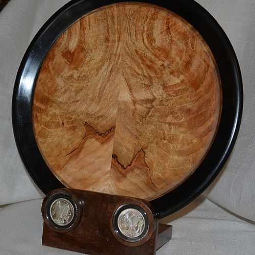 Spalted maple platter