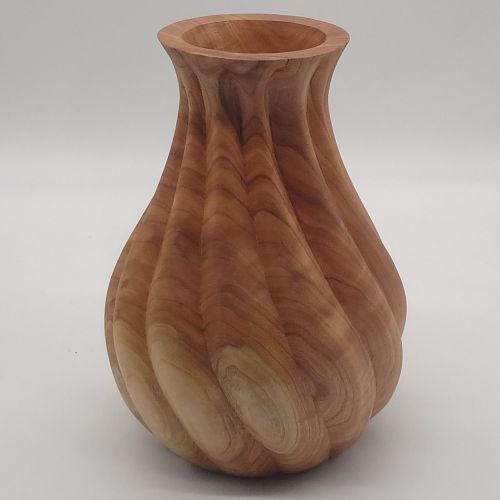 Carved Cherry Vase