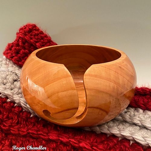 Yarn Bowl -Black Cherry