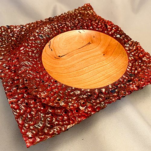 New Wavy Plate in Cherry