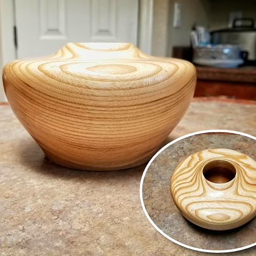 My First Hollow Form - 6x4 Ash