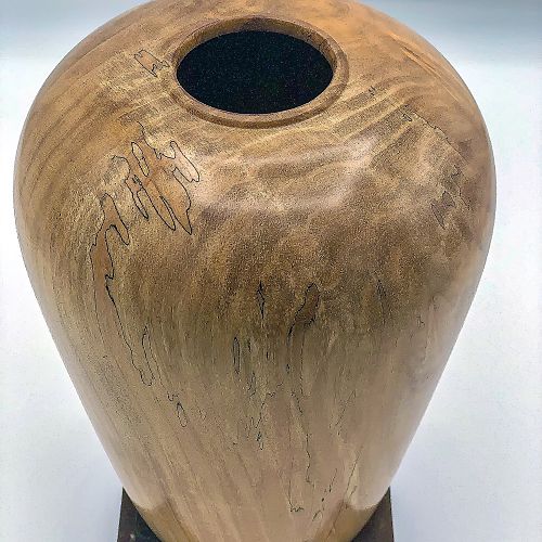 spalted maple hollow form