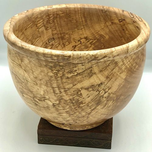Spalted maple bowl