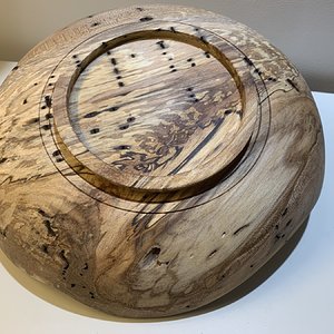 Natural Edge Crotch "Bowl" bottom side