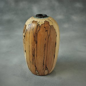 Spalted maple hollow form