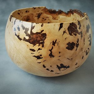 Maple burl bowl