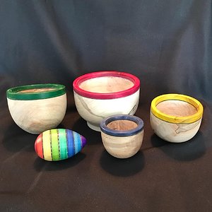 A set of nesting bowls - apart
