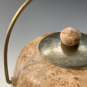 Elm Burl Jar detail