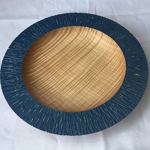 Milk painted and carved.